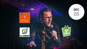 NPR's Adam Burke at Comedy Plex in Oak Park