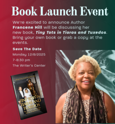 The Writer’s Center welcomes author Francene Hill