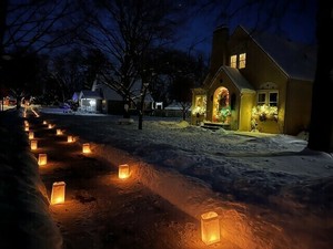 Christmas Eve Luminaries, Hosted by the Hopkins Avenues Neighborhood Association