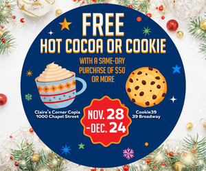 BROADWAY-CHAPEL – FREE HOT COCOA OR COOKIE
