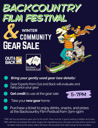 Community Winter Gear Sale at Backcountry Film Festival