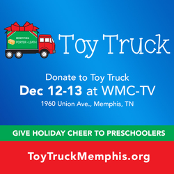 Porter-Leath Toy Truck at WMC Action News 5