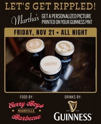 Martha My Dear Guinness Ripple Party with Curry Boys BBQ