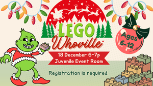 Lego Whoville Night at the Vineland Public Library- Dec. 18th 6-7pm