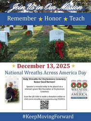 National Wreaths Across America- Wreath placement