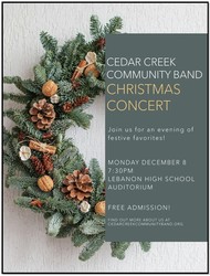 Cedar Creek Community Band Christmas Concert