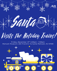 Santa Visits the Holiday Train Display