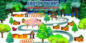 Falconwood Frosty Nights Christmas Village & Lights