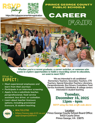 Prince George County Public Schools December Job Fair