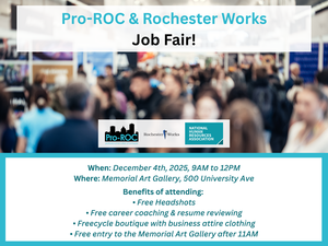 Pro-Roc & RochesterWorks 2025 Job Fair