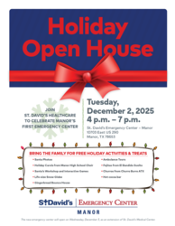 St. David's Emergency Center - Manor Holiday Open House