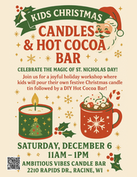 Kids Christmas Candles & Hot Cocoa Bar