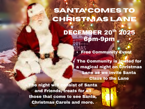 Santa Comes to Christmas Lane, Slatington Pa