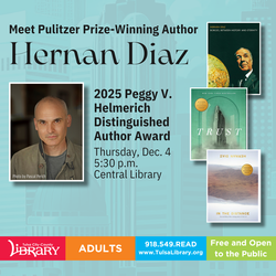 Peggy V. Helmerich Distuinguished Author Award: Meet Hernan Diaz