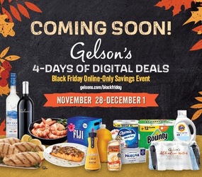 Shop Gelson’s Online-Only 4-day Black Friday Savings Event