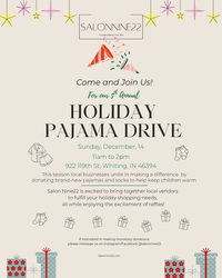 Salon Nine22 Hosts 5th Annual Holiday Pajama Drive