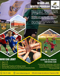 Youth Soccer Sign Ups with The Wings Jrs. Program!