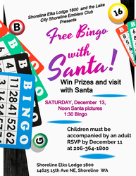 Pictures and Bingo with Santa