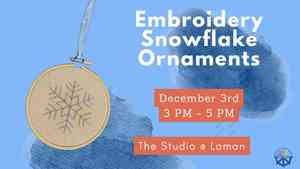 Embroidery: Snowflake Ornaments