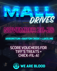 Donate Blood and Get Holiday Shopping Done at We Are Blood Mall Drives