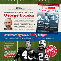 Happy Hour History: “The 1964 Buffalo Bills: Profiles of the AFL Champions” Book Talk