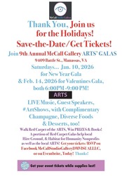 2026 Winter Two Annual Red Carpet Galas at McCall Studio Gallery, Saturdays Jan. 10 & Feb. 14!