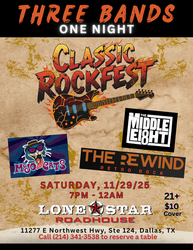 Classic Rockfest - Three Bands, One Epic Night of Music!