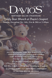 Teddy Bear Brunch at Davio's Seaport
