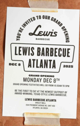 Lewis Barbecue Atlanta Grand Opening