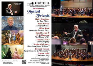 "Musical Friends" Concert - FSWinds - Sunday, December 7th, 3:30 PM, Palo Alto
