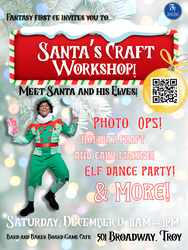 Santa's Craft Workshop at Bard & Baker with Fantasy First Entertainment in Troy
