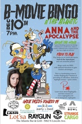 BMovie Bingo presents a Ragbagalia Fundraiser showing Anna and the Apocalypse