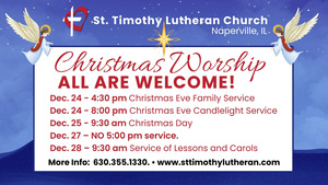 Christmas Eve and Day Worship