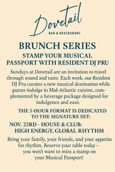 Dj Pru’s Passport Brunch Series