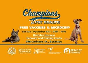 Champions For Pet Health Free Vaccine and Microchip clinic