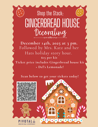 Children's Gingerbread House Decorating + Mrs. Katz and her Hats