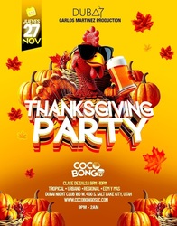 Coco Bongo Nights: Thanksgiving Party at Dubai UT