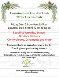 Framingham Garden Club Greens Sale