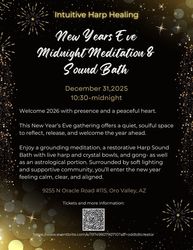 New Year’s Eve Midnight Meditation and Harp Sound Bath