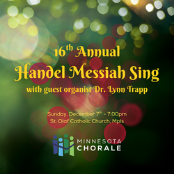 Minnesota Chorale Annual MESSIAH SING is a beloved community event