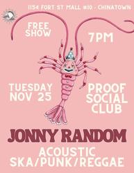 Jonny Random at Proof Social Club