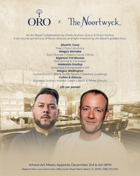 Art Basel 6-Course Dinner: ORO x The Noortwyck