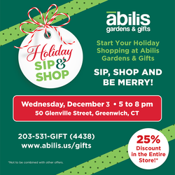 Holiday Sip & Shop at Abilis Gardens & Gifts