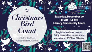 Christmas Bird Count with the Southern Wisconsin Bird Alliance