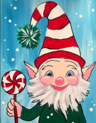 "Peppermint Elf" In-Studio Paint Party!