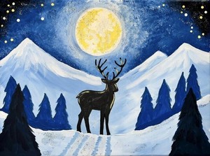 "Still Snowy Night" In-Studio Paint Party!