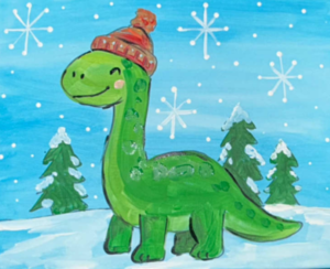"Winter-Saurus" In-Studio Paint Party!