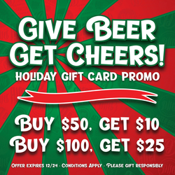 Holiday Gift Card Promo at Alter Brewing Company