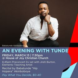 An Evening with Tunde (We Are One: Roots)