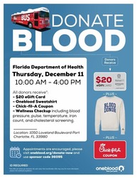 Donate Blood with OneBlood at DOH-Charlotte